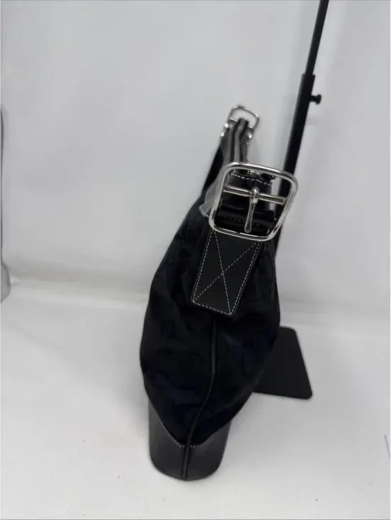 Coach Chelsea Signature Black Canvas & Leather Bag( No Strap) - Picture 5 of 11